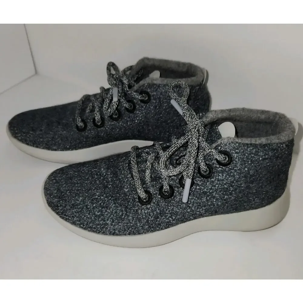 Allbirds WRUM Wool Runner Up Mizzles Womens Gray Mid Sneakers Size 8 Great